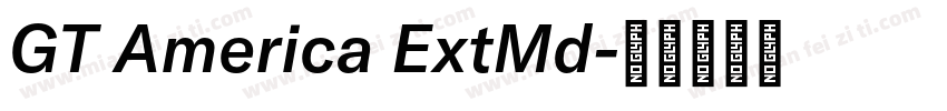GT America ExtMd字体转换